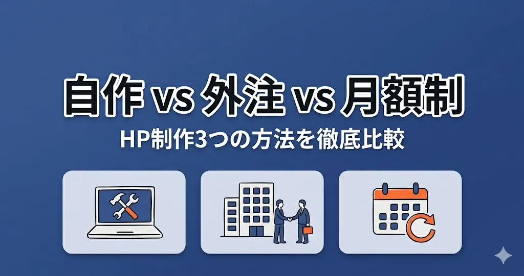 ホームページは自作と外注どっちがいい?費用・時間・品質で徹底比較